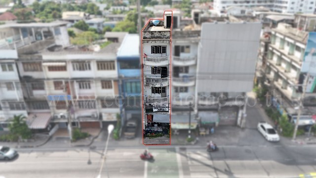 อาคารพาณิชย์ 4.5 ชั้น ติดถนนพิบูลสงคราม ทำเลดีที่สุดในจังหวัดนนทบุรี