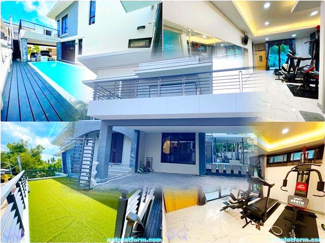 ลดราคาครึ่ง จากแสนบาท ให้เช่าคฤหาสน์หรู PoolVilla แอร์9ตัว 4นอน ครัวฝรั่ง ครัวไทย ซาวน่า ให้เช่า 2ชั้น 121 ตารางวา 511 ตรม. 3+2คัน บางบอน3