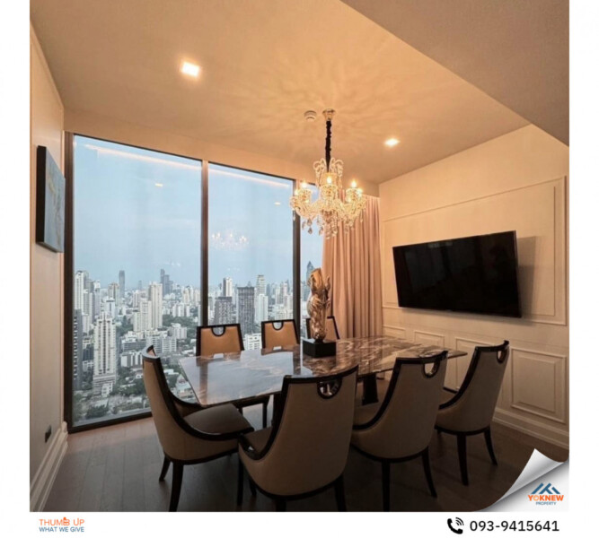 เช่า Celes Asoke ห้อง Penthouse 3 ห้องนอน 3 ห้องน้ำ ตกแต่งสวย Luxury เฟอร์นิเจอร์ครบครัน