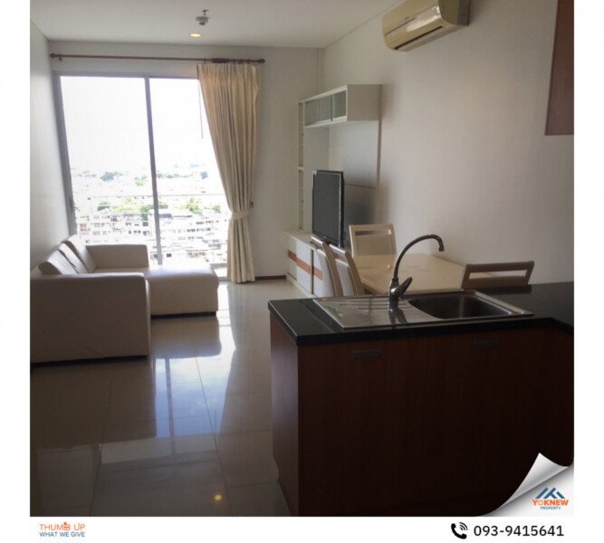 ด่วน 1 ห้องนอน 1 ห้องน้ำ คอนโด Villa Sathorn ห้องพื้นที่ใช้สอยเยอะ เฟอร์นิเจอร์ครบขายราคา 5.5 ล้านบาท