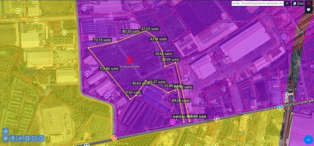 ขายถูกที่ดินสีม่วงสร้างโรงงาน กระทุ่มแบน (เนื้อที่ 14-3-65.8 ไร่ ขายไร่ละ 6 ล้าน รวมเป็นเงิน 89,532,000 ล้าน) อ.กระทุ่มแบน จ.สมุทรสาคร